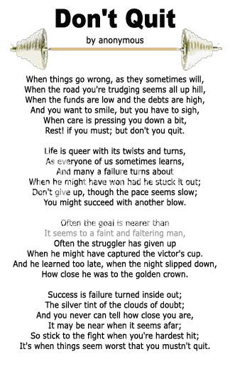 DON'T QUIT Pictures, Images and Photos