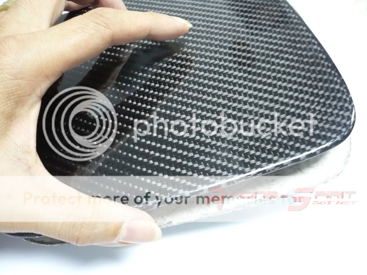 REAL 3D GLOSSY CARBON FIBER FUEL DOOR CAP FOR 9599 CELICA ST202 ST204