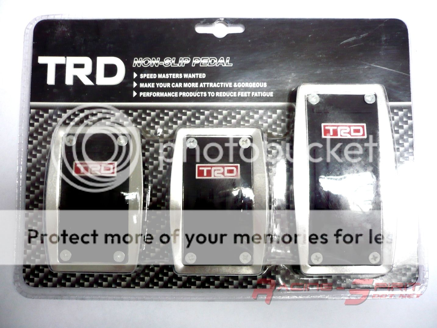 SILVER RIM ALUMINUM TRD JDM STYLE PEDAL COVER FOR MT CELICA MR2 MRS