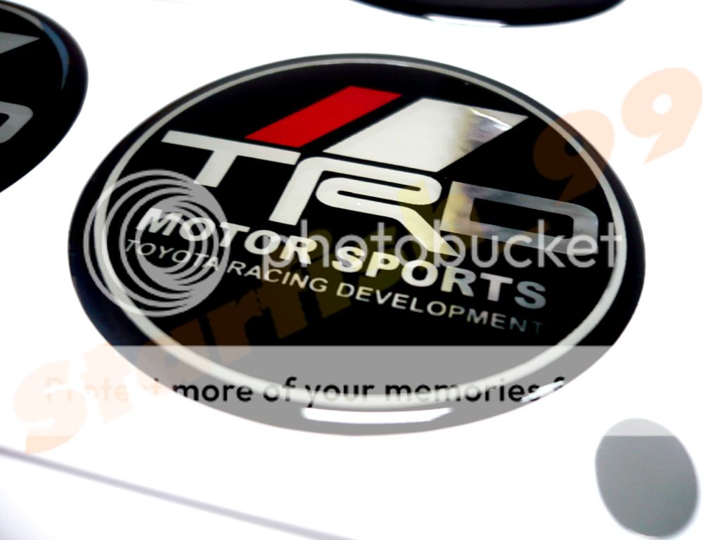5CM TRD JDM STEERING WHEEL HORN BADGE EMBLEM MR2 CELICA