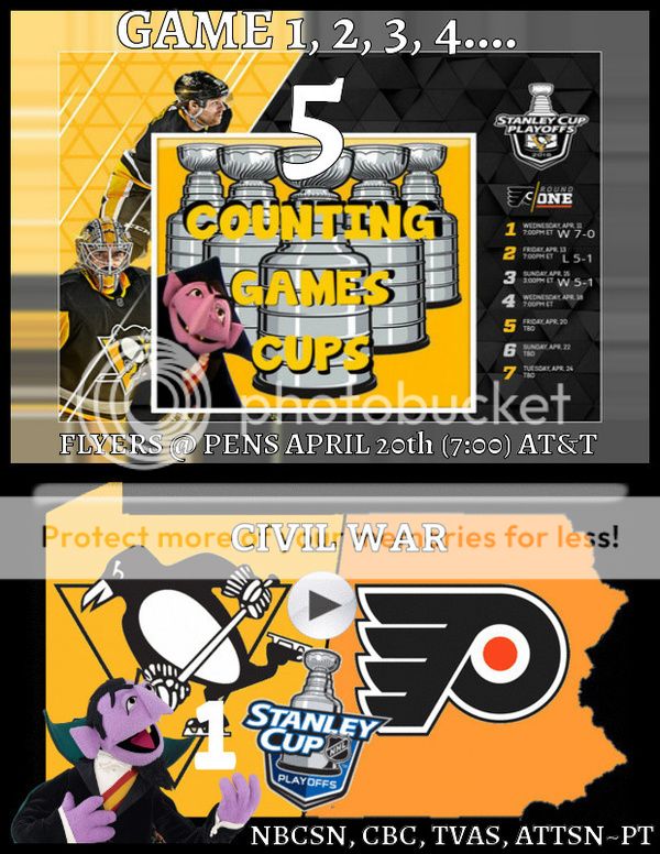 gdt game 5 counts number of the day flyers pens fri april flyers hf boards