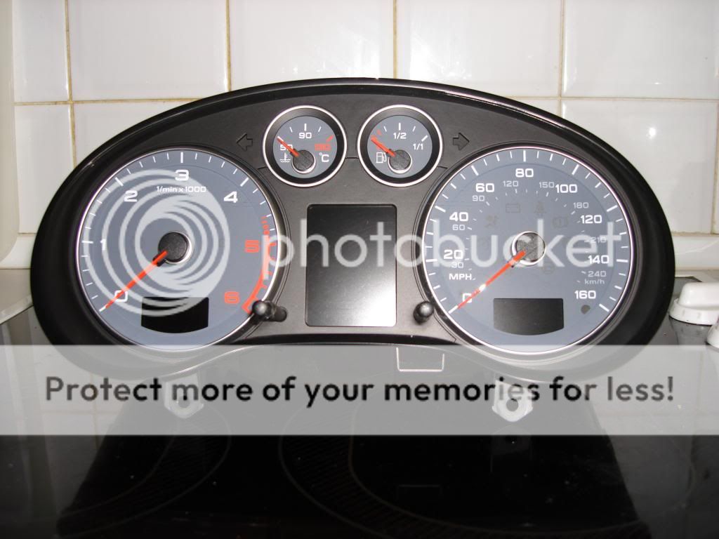 For Sale Audi A3 TDi Set of White Full DIS Clocks/Cluster For Sale