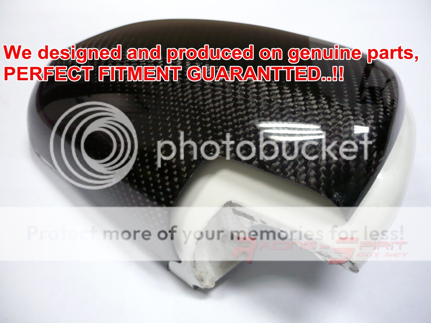 REAL 3D GLOSSY CARBON FIBER WING MIRROR COVER CAP 03-09 LEXUS RX300 RX330 XU30