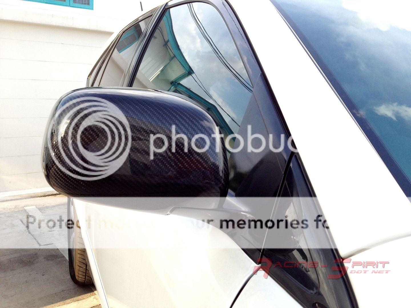 REAL 3D GLOSSY CARBON FIBER WING MIRROR COVER CAP 03-09 LEXUS RX300 RX330 XU30